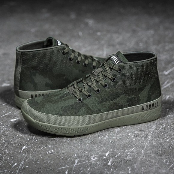 NOBULL Other - NoBull Forest Camo Canvas Mid Trainer Sneakers Green Shoes Men's 13 Rare HTF